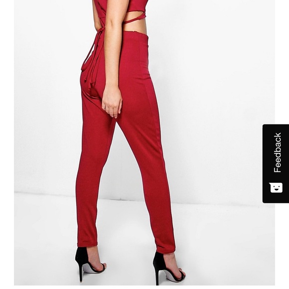 Ria Wrap Over Front Tie Waist Detail Jumpsuit - Picture 2 of 3
